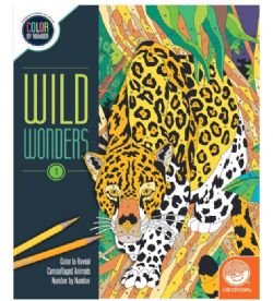 CAHIER À COLORIER PAR NUMÉROS - MERVEILLES SAUVAGES LIVRE 1 (WILD WONDERS)